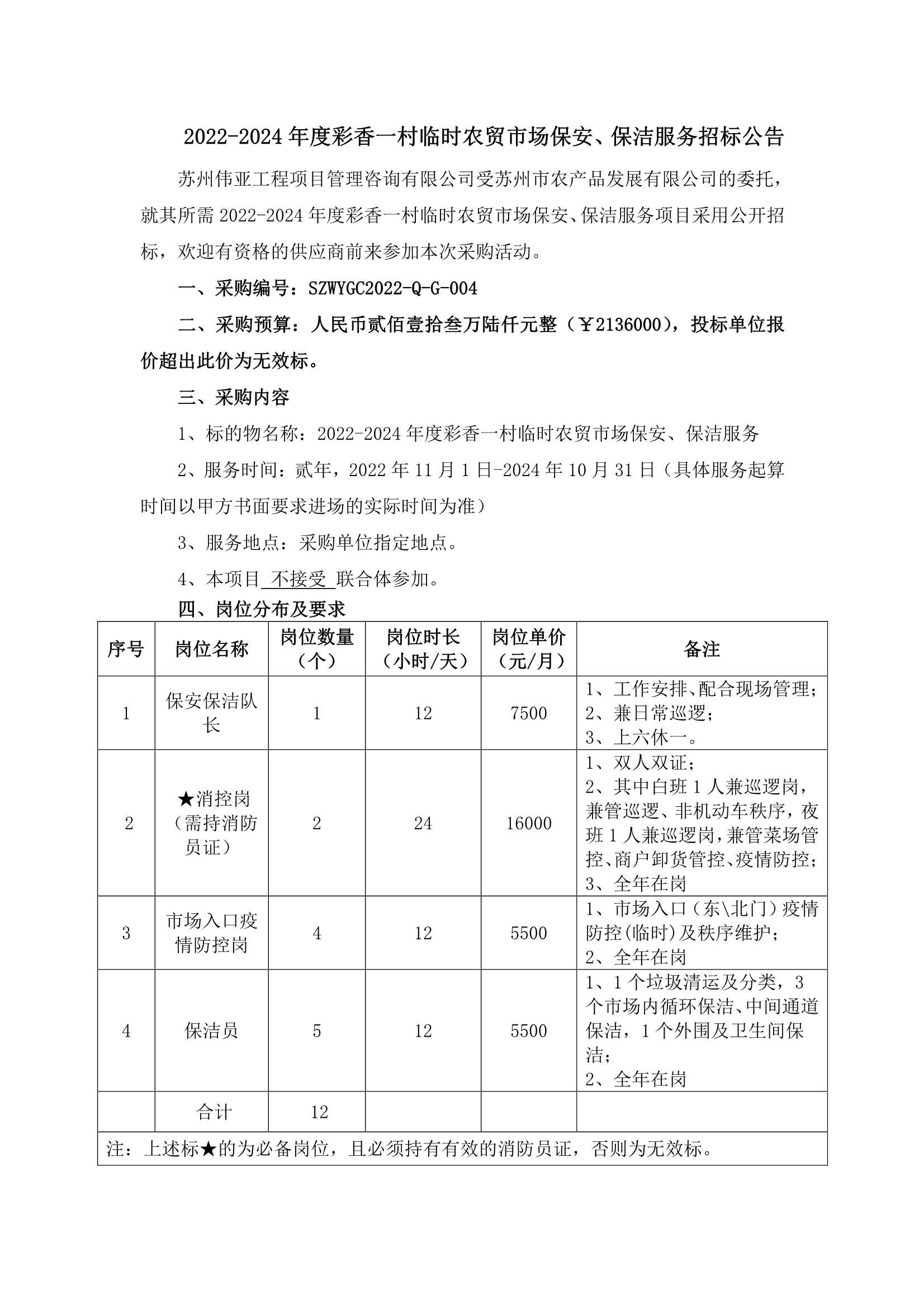 2022-2024年度彩香一村暂时农贸市场保安、保洁服务招标通告_1.Png
